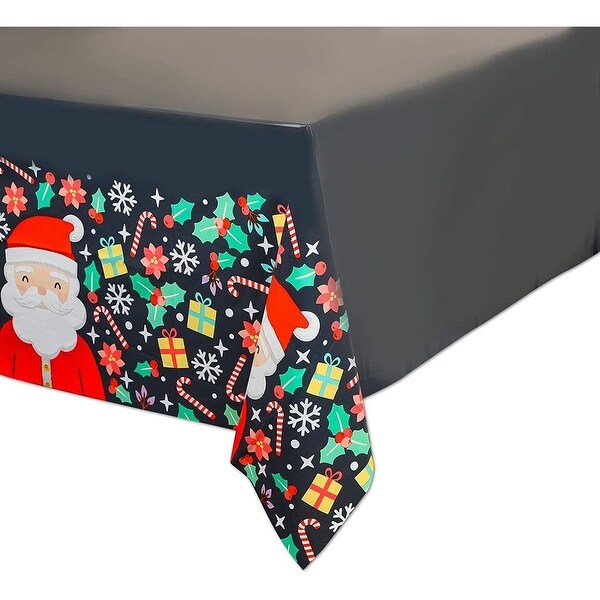 3Pcs Christmas Santa Claus Tablecloths