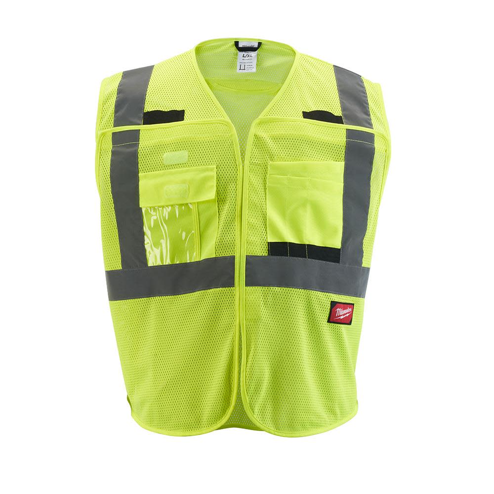 Milwaukee High Vis Safety Vest Class 2 Breakaway Mesh 48-73-5121M910 from Milwaukee