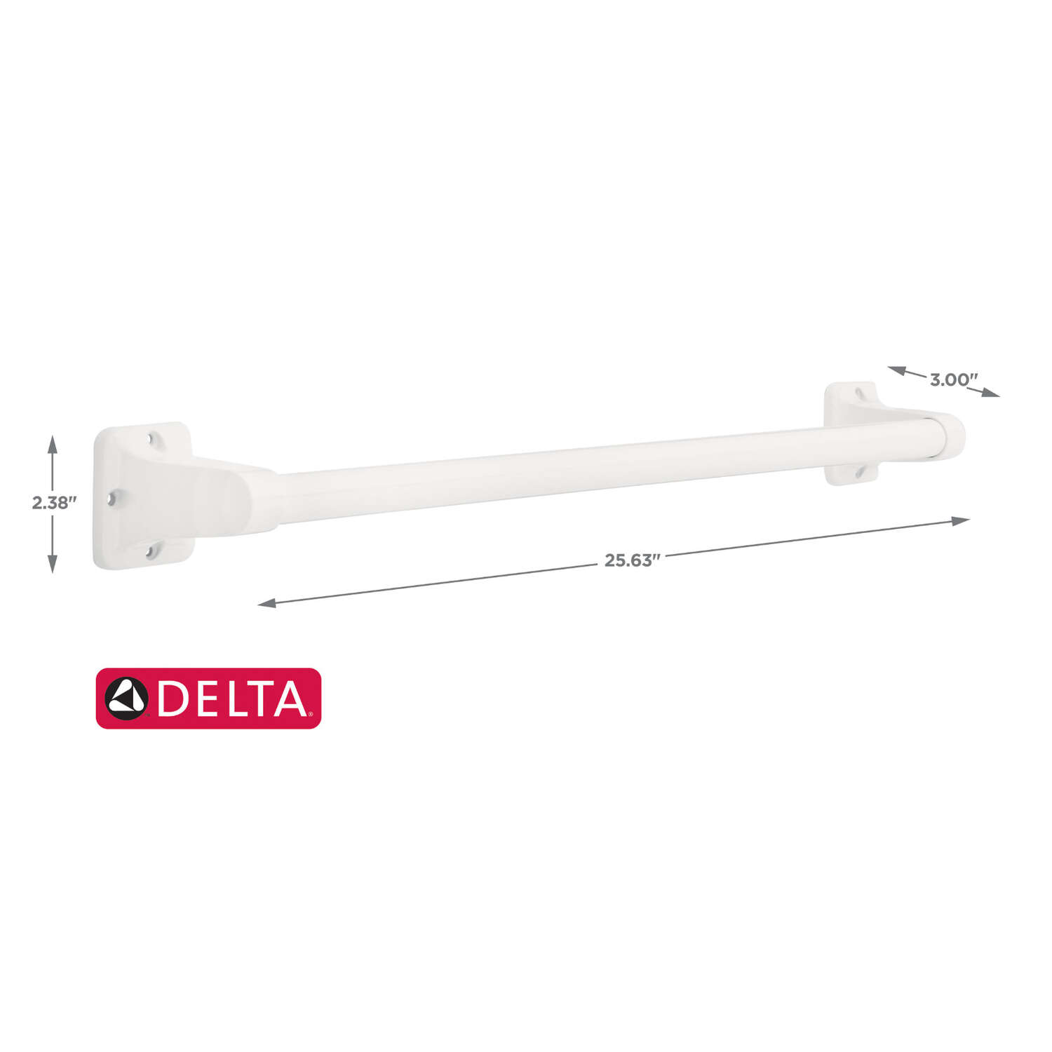 Delta 24 in. L Stainless Steel Grab Bar