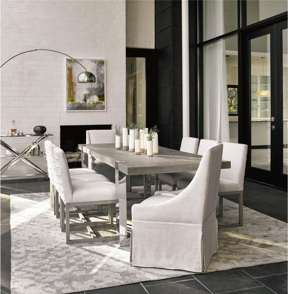 Universal Furniture Modern Townsend Castered Dining Chair  Flint   Transitional   Dining Chairs   by Unlimited Furniture Group  Houzz