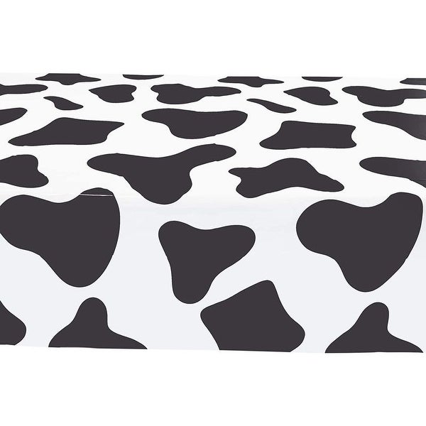 3 Rectangle Plastic Tablecloths， Cow Farm House Animal Birthday Party 54