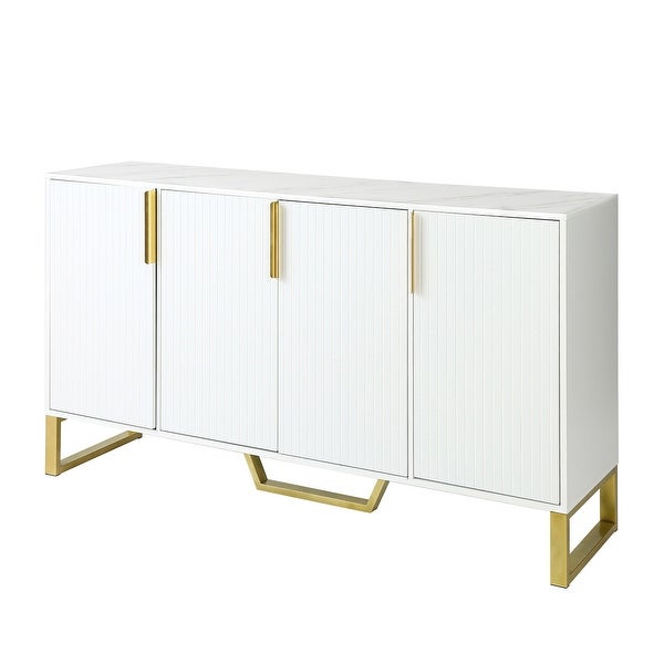 Sideboard with Four Doors and Adjustable Shelves