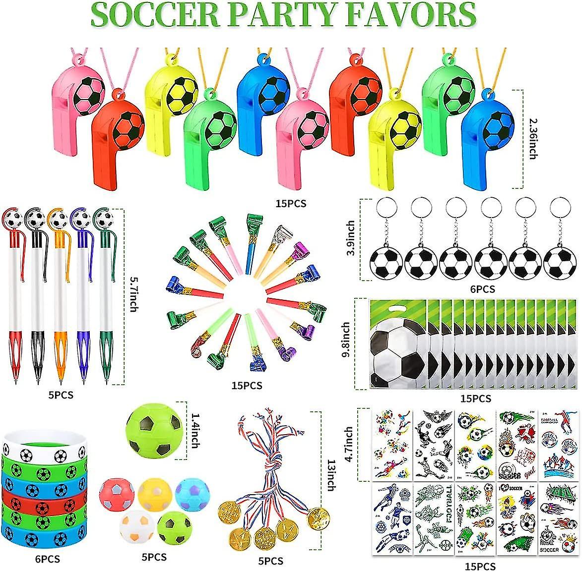 Soccer Football Party Favors With Gift Bags， 87pcs Football Gifts For Boys School Gifts For Children Pinata For Kids Parties Stocking Fillers - World