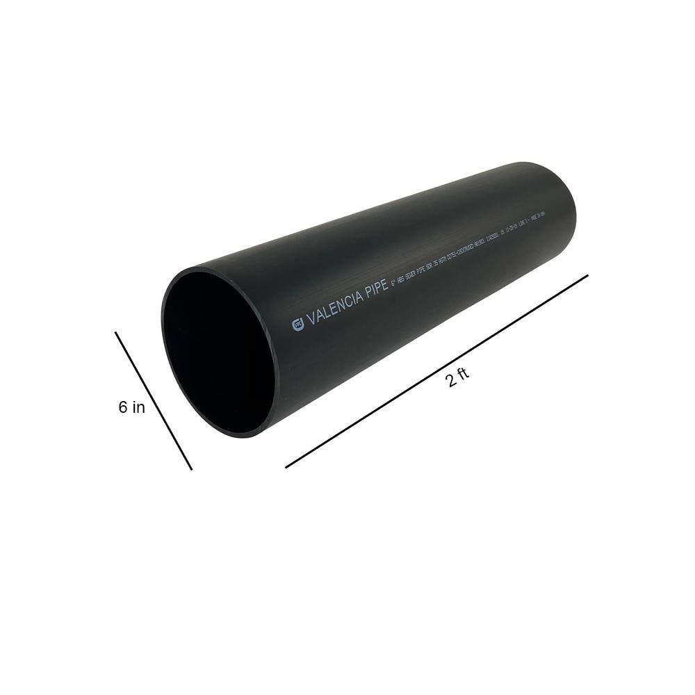 VPC 6 in. X 24 in. ABS SDR-35 Riser Pipe 6006-2