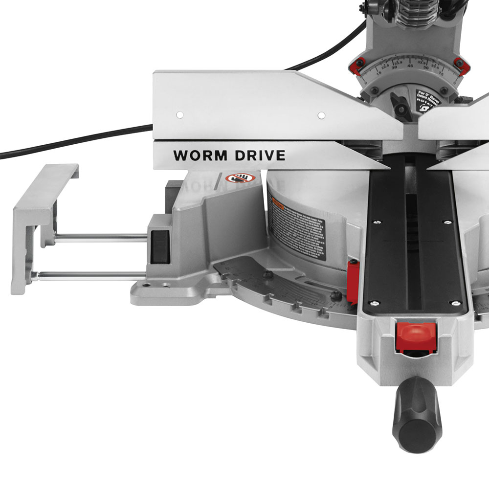 12 In. Worm Drive Dual Bevel Sliding Miter Saw ;