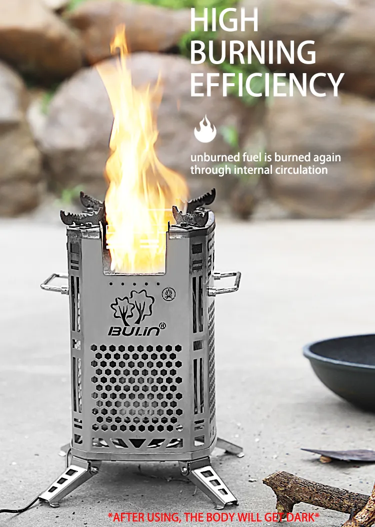 Bulin BL100 Q15 \tcamping wood stove furnace particles