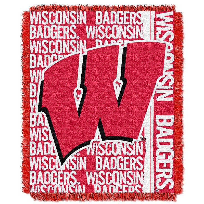 Wisconsin Badgers Jacquard Throw Blanket by Northwest