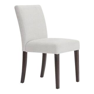 StyleWell Banford Riverbed Beige Upholstered Dining Chair with Sable Brown Wood Legs (1 piece) B6563C