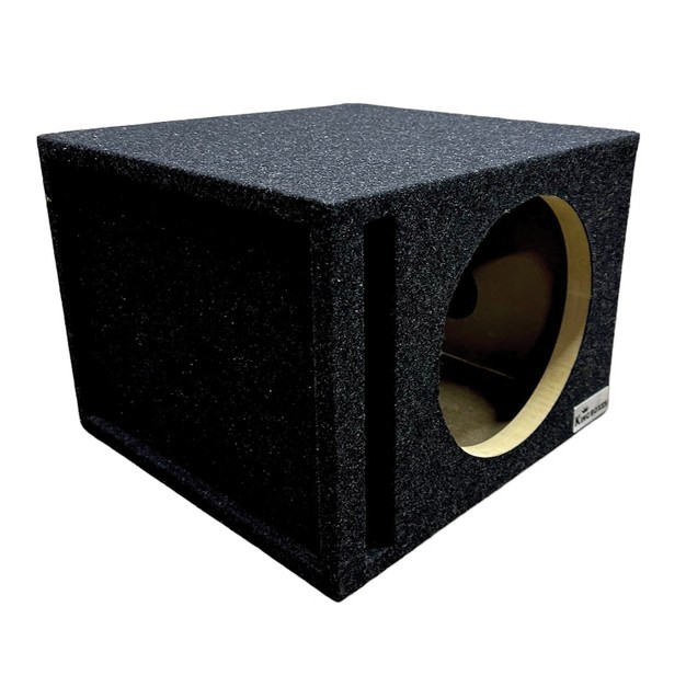 King Boxes S10v 10 in Single speaker Ported Black Carpeted Enclosure