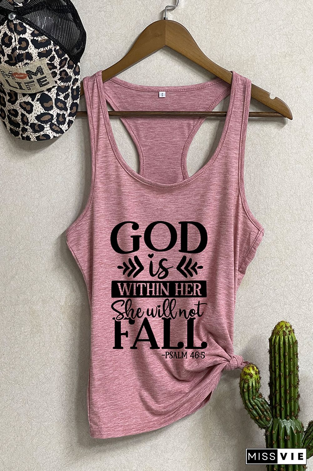 God is within her she will not fall Sleeveless Tank Top Wholesale