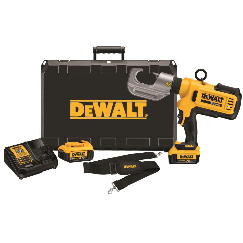 DEWALT 20V MAX* Cordless Died Electrical Cable Crimping Tool Kit DCE300M2 from DEWALT