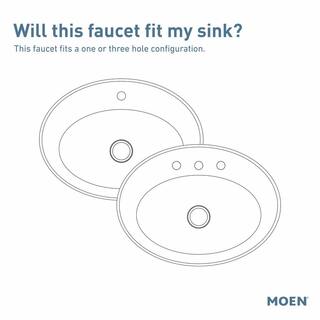 MOEN Eva Single-Handle Single Hole High-Arc Bathroom Faucet in Brushed Nickel 6400BN