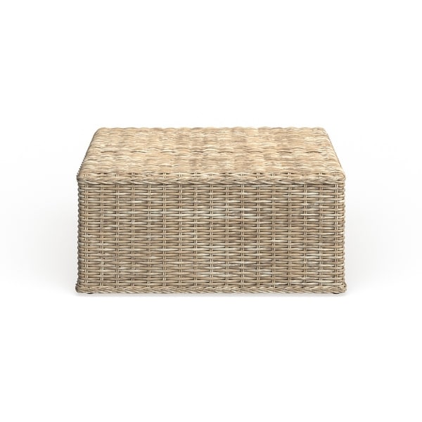 SAFAVIEH Persis Natural Rattan Table - 39.3