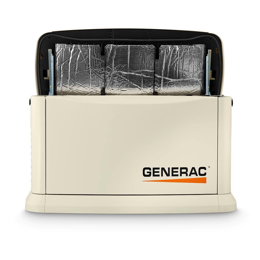 Generac Guardian 10000-Watt Air-Cooled Whole House Generator with Wi-Fi and 100-Amp Transfer Switch 7172