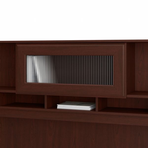 Bush Furniture Cabot Hutch for 72W Computer Desk in Harvest Cherry