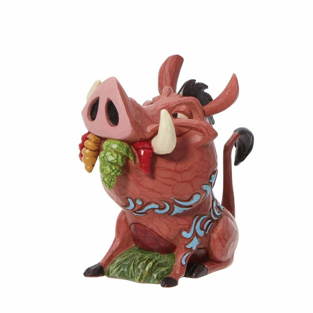 Jim Shore Pumbaa Mini One Mini Figurine 3 0 Inches Lion King 30th Anniversary 6011937 Resin Brown