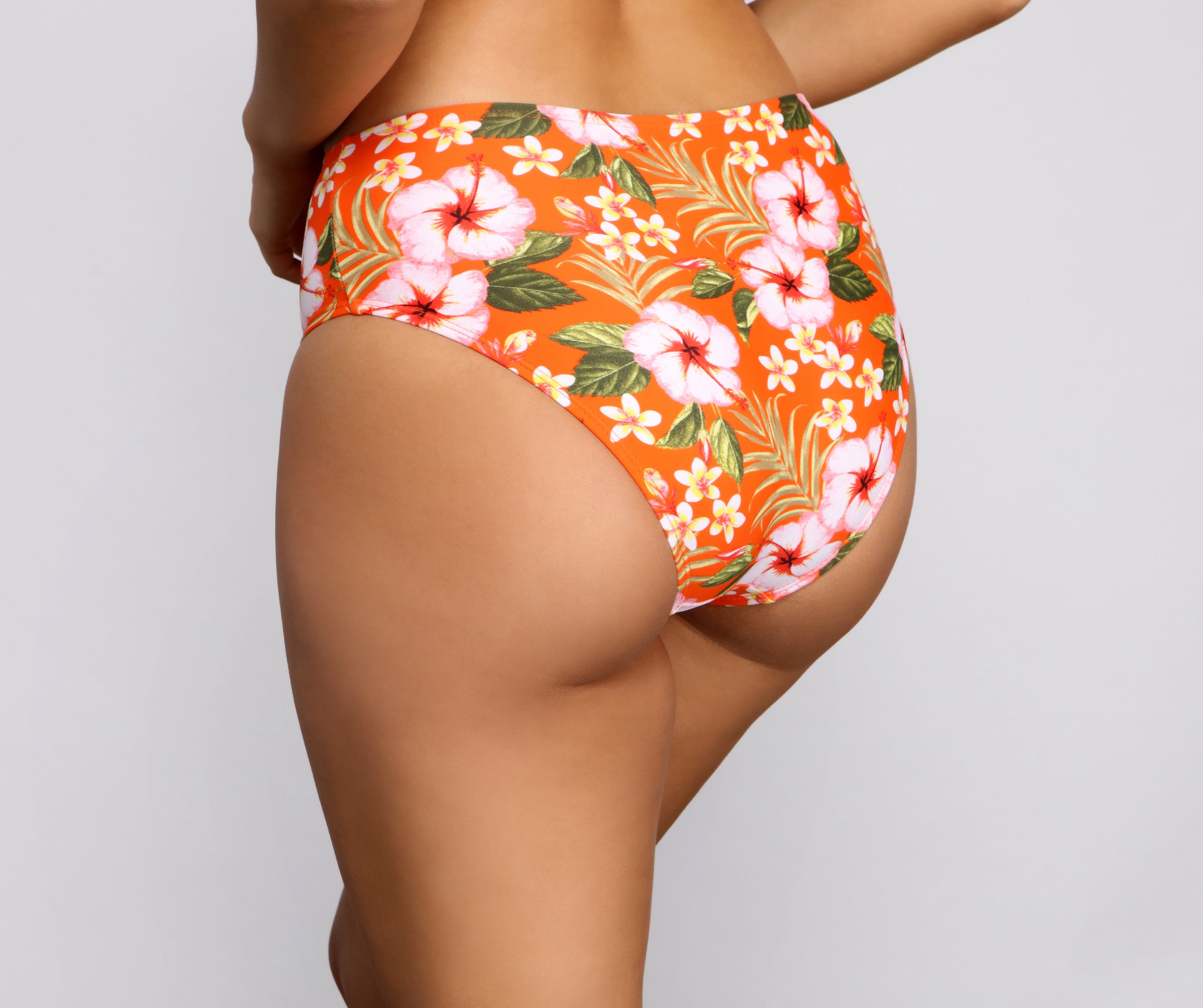 Sunkissed Tropical High Waist Bikini Bottoms