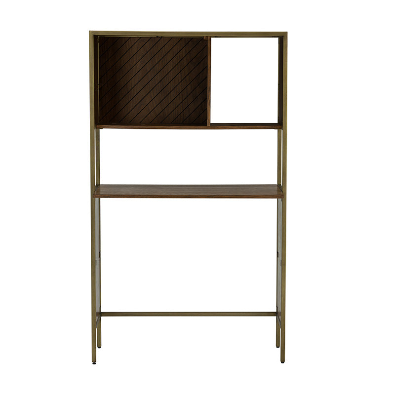 WILLINGHAM Study Desk - Brass & Wood