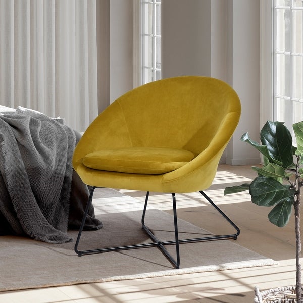 Fashion-forward Contemporary Design Accent Chair Armchair Velvet Fabric Upholstery Accent Chairs for Living Room Bedroom