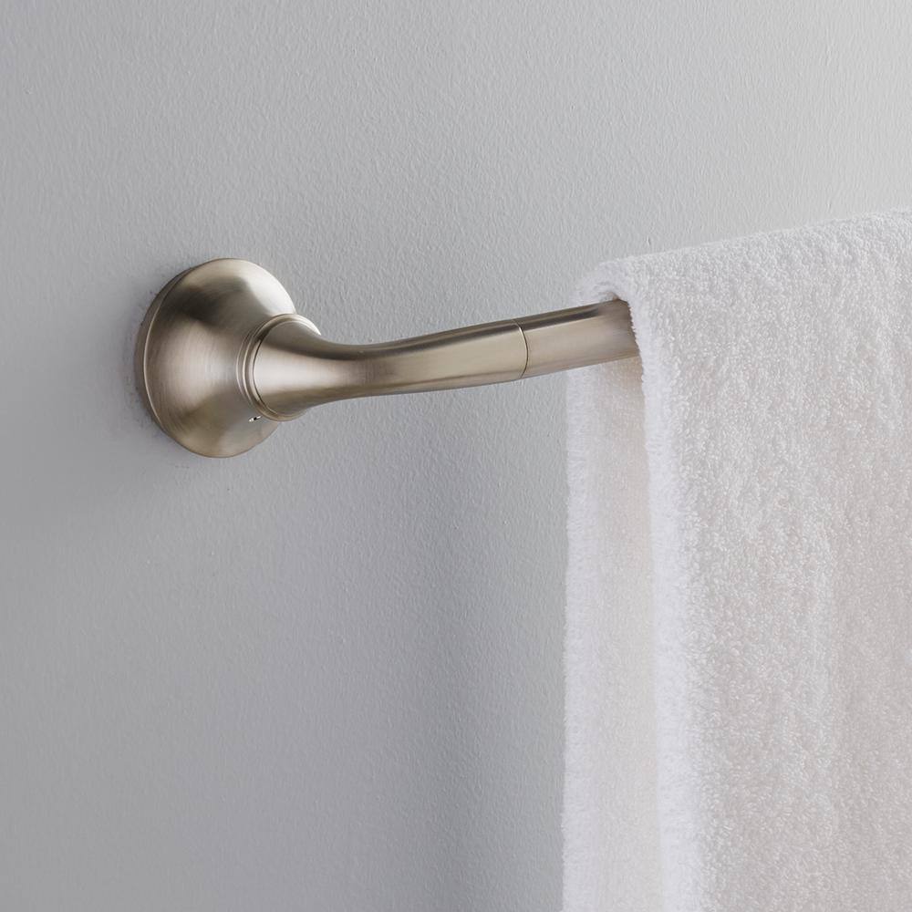 KOHLER Forte Sculpted 24 in. Towel Bar in Vibrant Brushed Nickel K-11371-BN