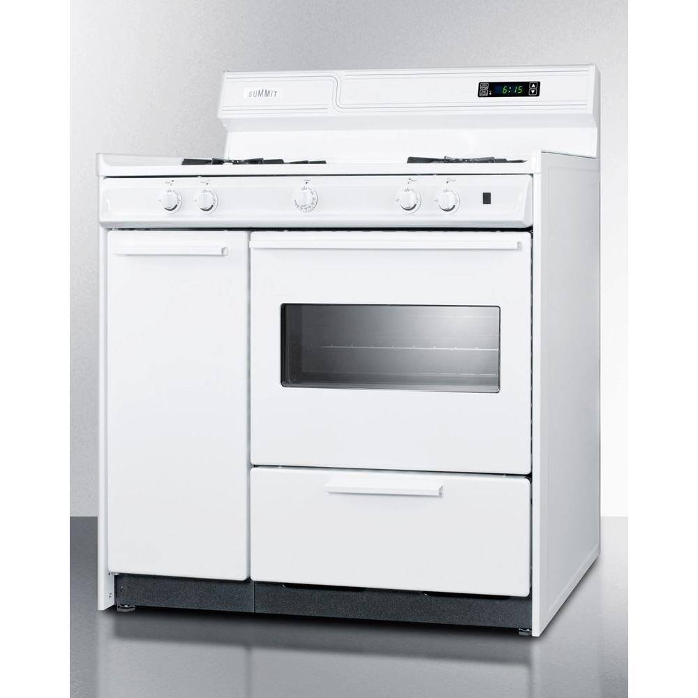 Summit Appliance 36 in. 2.9 cu. ft. Electric Range in White WEM430KW