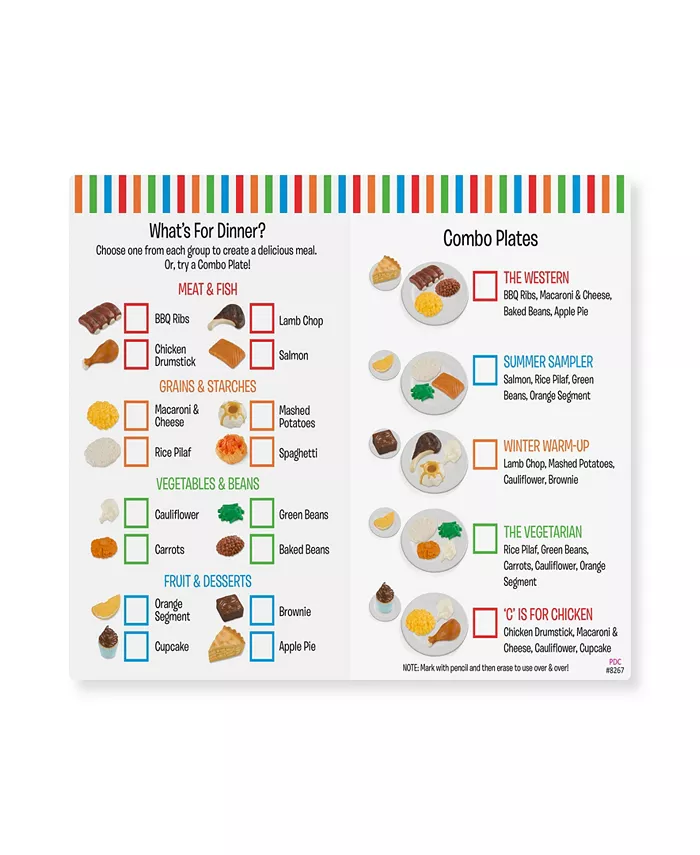 Melissa and Doug Melissa and Doug Food Fun Combine and Dine Dinners - Red