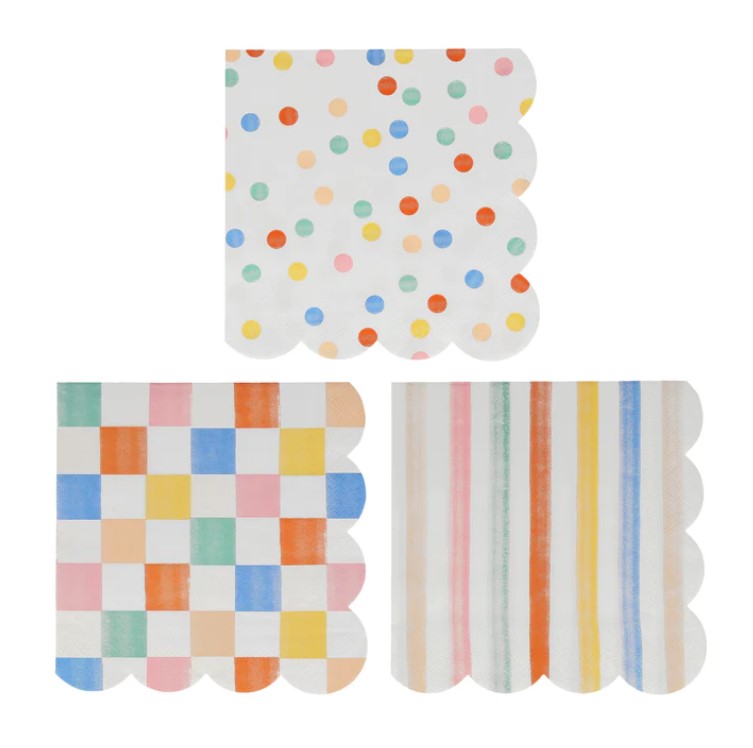 Colorful Pattern Partyware