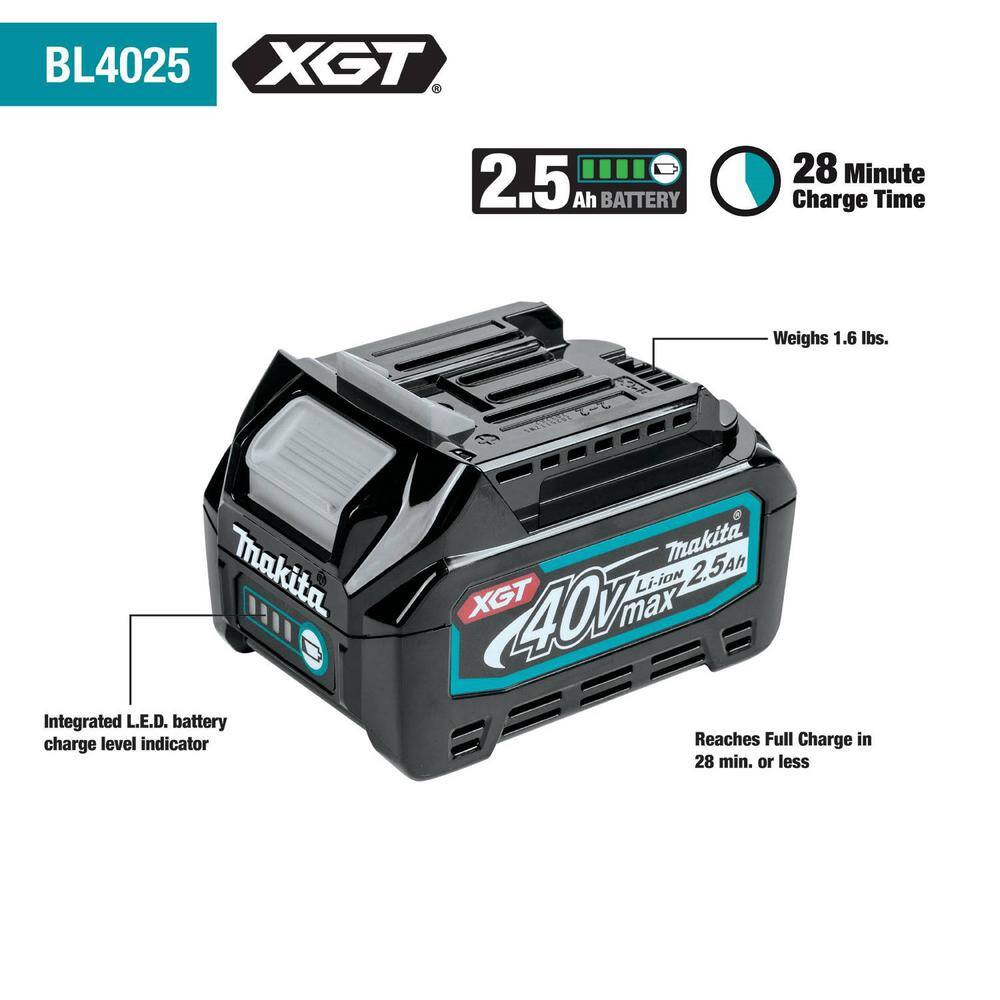 Makita 40V max XGT 2.5Ah Battery BL4025