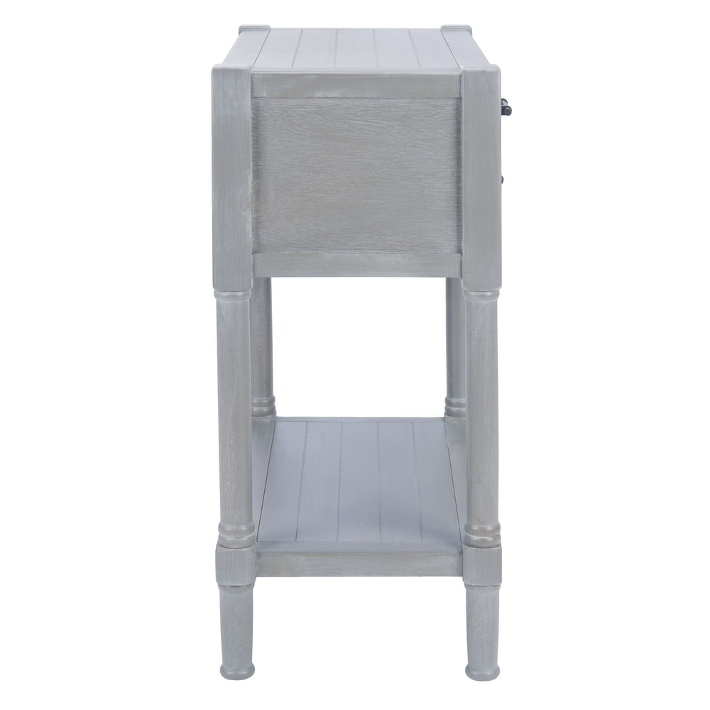 SAFAVIEH Filbert Distressed White 3 Drawer Console Table   23.5\