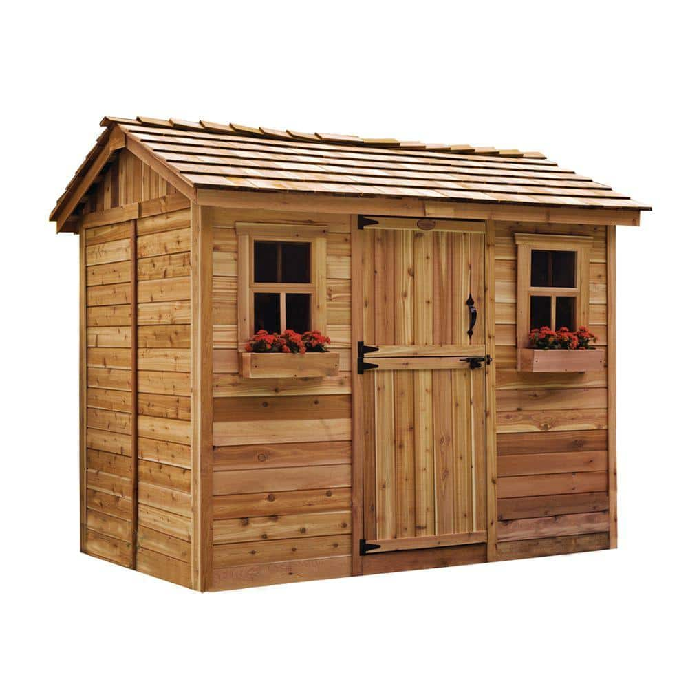 Outdoor Living Today Cabana 6 ft. x 9 ft. Western Red Cedar Garden Shed CB96