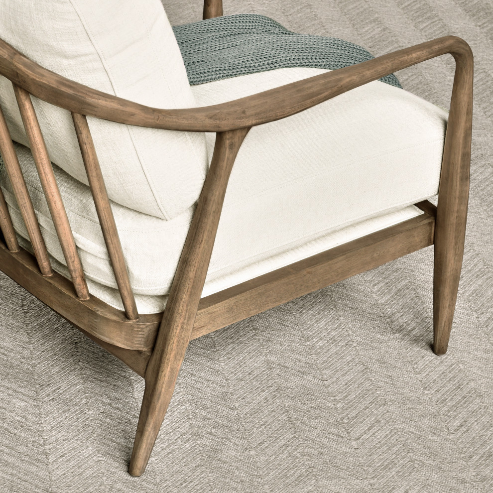 Lennon Accent Chair Natural by Kosas Home   Midcentury   Armchairs And Accent Chairs   by Kosas  Houzz