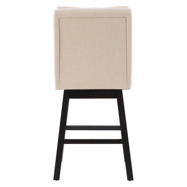 CorLiving Boston Tufted Fabric Barstool， Set of 2