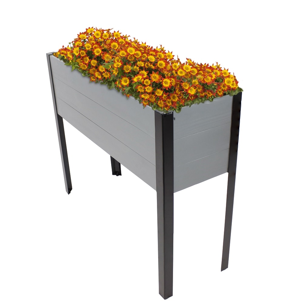 Acacia Wood Raised Garden Bed with Legs   31\