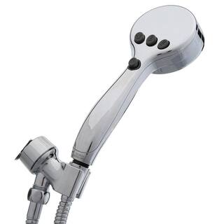 Delta ActivTouch 9-Spray Patterns 1.75 GPM 3.75 in. Wall Mount Handheld Shower Head in Chrome 54424-18-PK