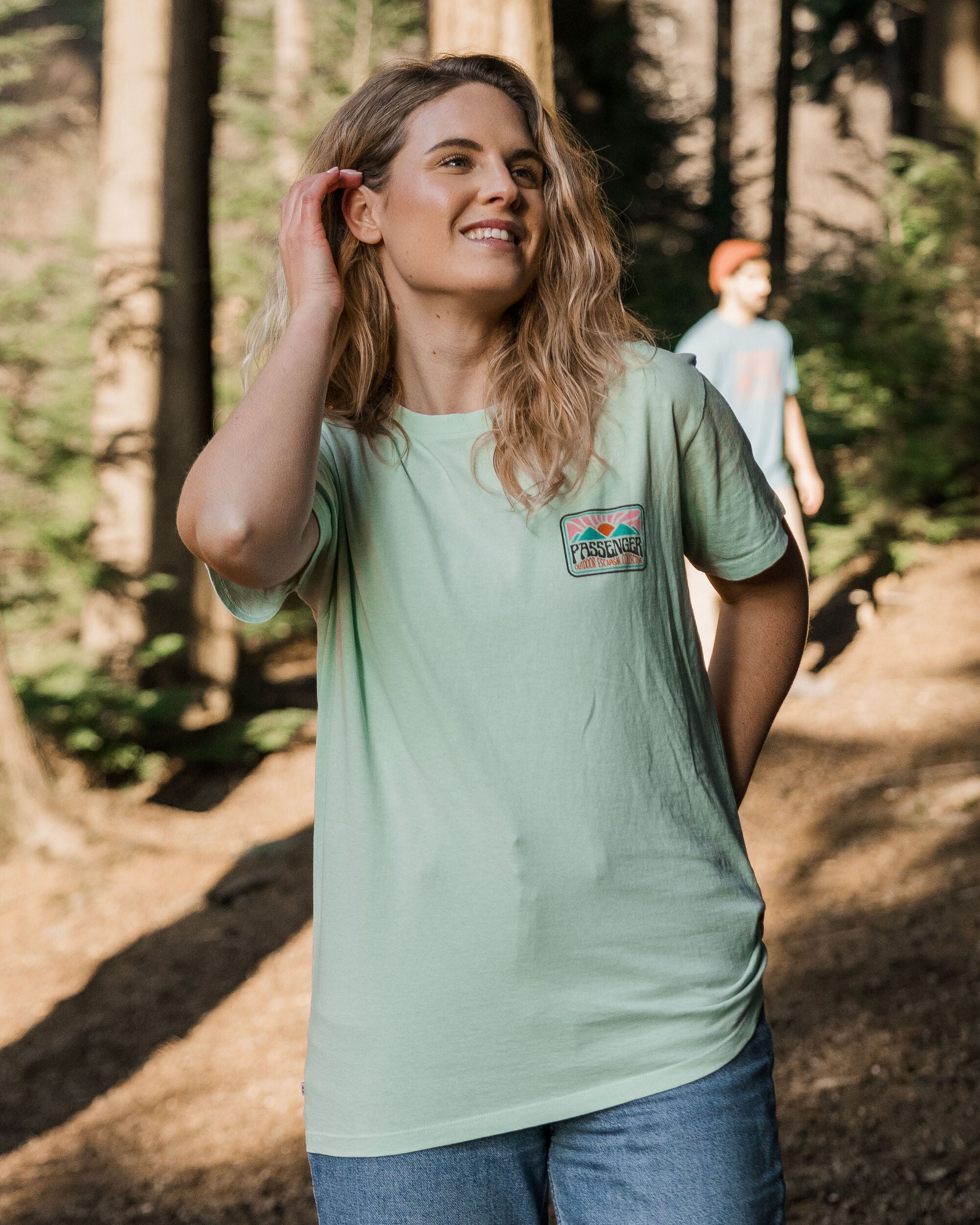 Golden Hour Recycled Cotton Oversized T-Shirt - Surf Spray