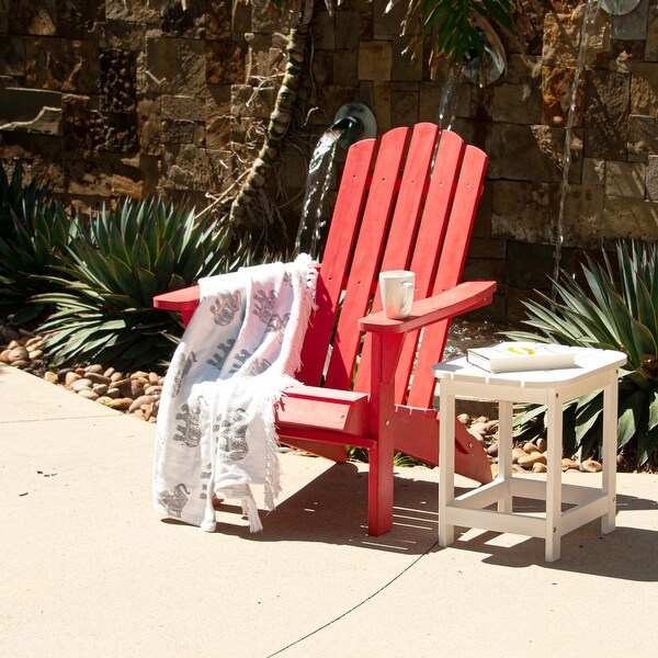 POLYTEAK Classic Collection Folding Adirondack Chair