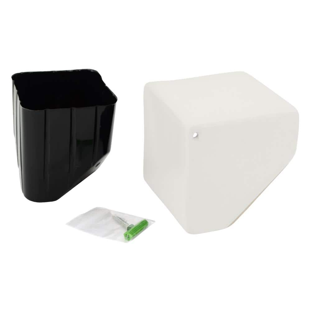 Arcadia Garden Products Cube 3-1/2 in. x 4 in. Matte White Ceramic Wall Planter (3-Piece) WP20