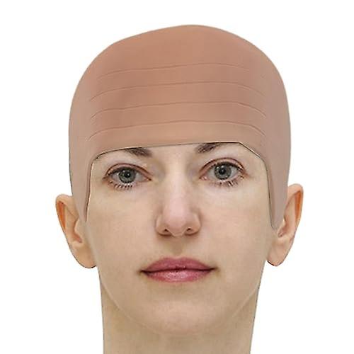 Bald Hat，Wig Bald Hat for Head | Skin-friendly Fake Bald Wig Costume Accessory， Bald Head Props for