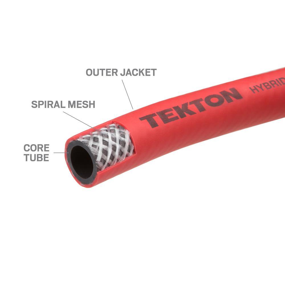 TEKTON 25 ft. x 38 in. I.D. Hybrid Air Hose (300 PSI) 46135