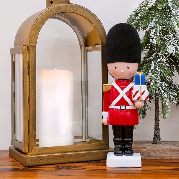 National Tree Company 11 in. Christmas Soldier with Gifts