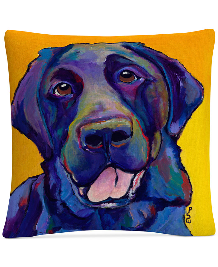 Baldwin Pat Saunders-White Buddy Decorative Pillow， 16