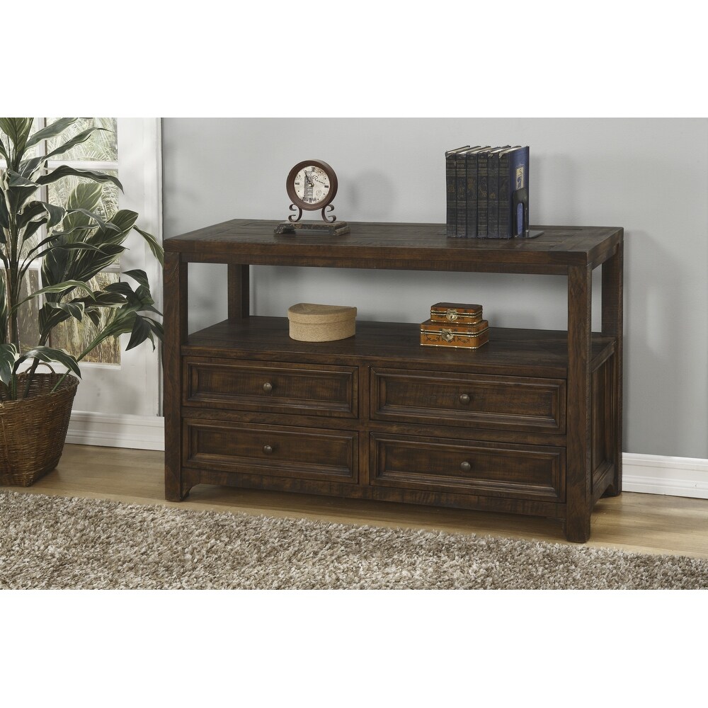 Carbon Loft Helcar Solid Wood Sofa Console Table