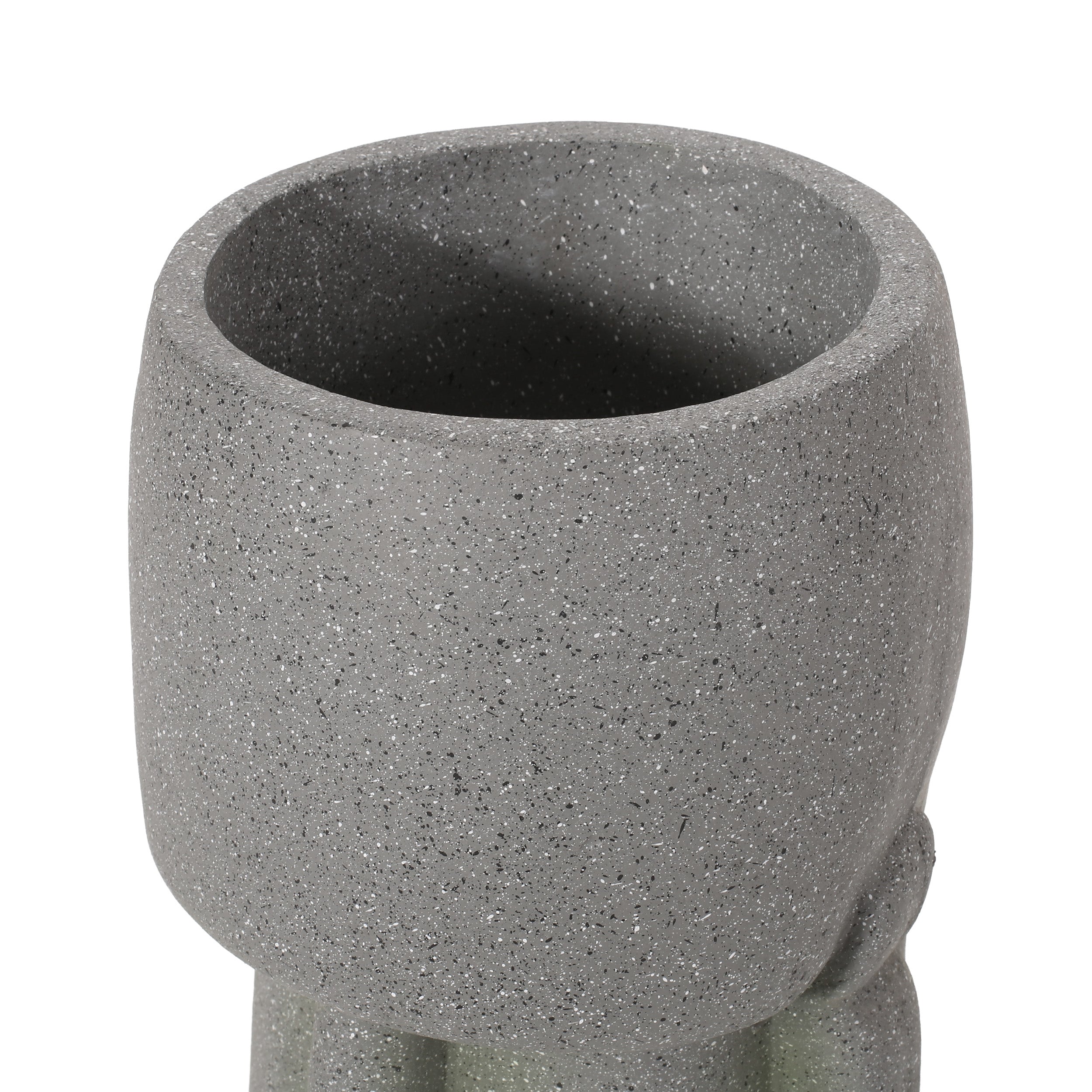 Harrod Outdoor Easter Island Statue Decorative Planter, Stone Gray