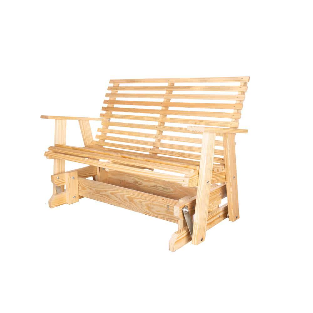 PALMETTO CRAFT Capers Solid Pine Outdoor Glider