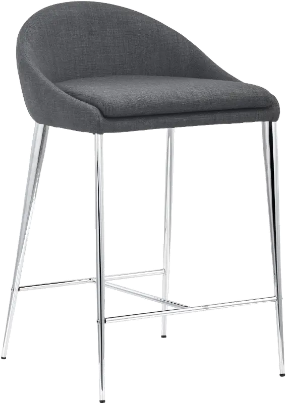 Reykjavik Graphite Counter Height Stool， Set of 2