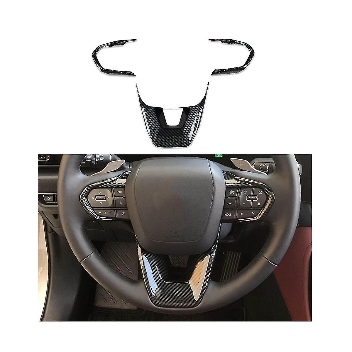 For Rx 350h 450h 500h 2023 2024 Car Steering Wheel Switch Button Panel Cover Trim Accessories - Abs Carbon Fiber