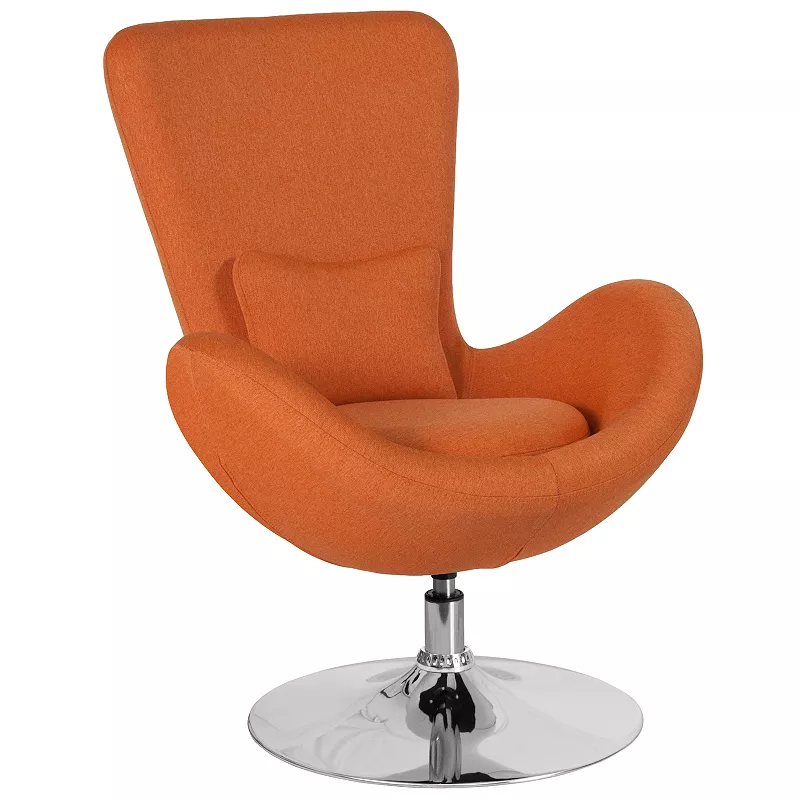 Flash Furniture Egg Series Fabric Side Reception Chair