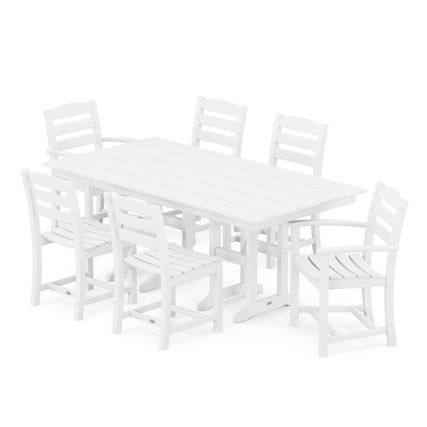 POLYWOOD La Casa Café 7Piece Farmhouse Dining Set