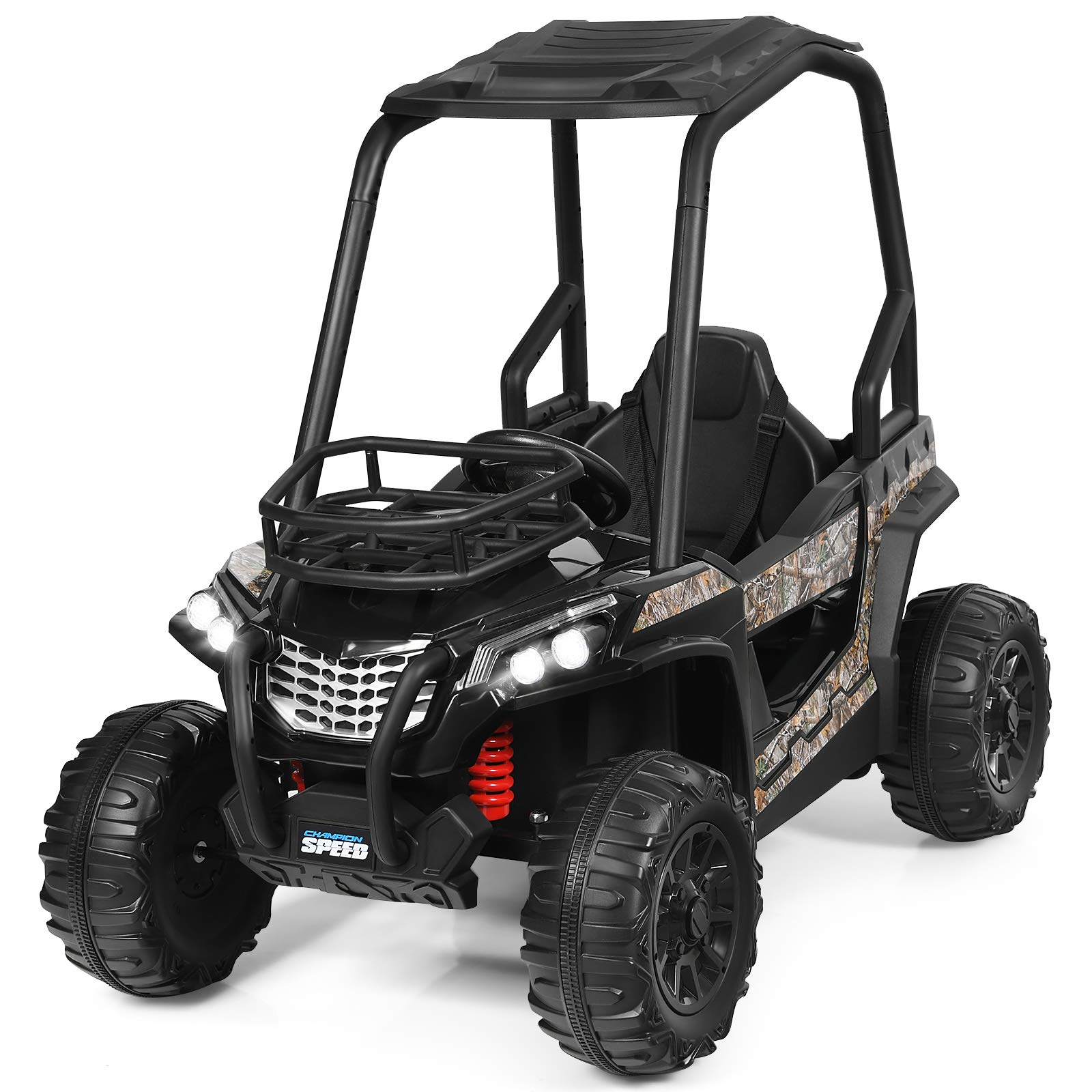 Costzon Ride On Truck, 12V Batter Powered Electric Ride On UTV w/ 2.4 GHZ Remote Control