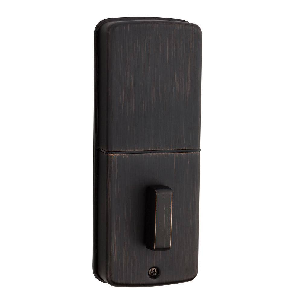 Kwikset Powerbolt2 Venetian Bronze Single Cylinder Keypad Electronic Deadbolt Featuring SmartKey Security 99070-103